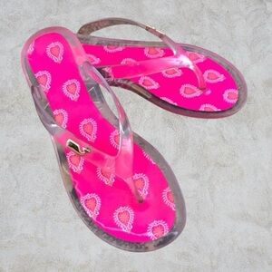 Vineyard Vines Jelly Clear Plastic Flip-Flops Shoes